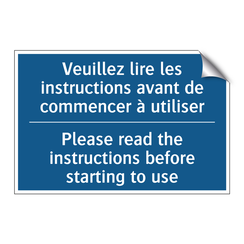 Veuillez lire les instructions  /.../ - Please read the instructions before  /.../