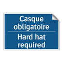 Casque obligatoire - Hard hat required