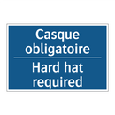 Casque obligatoire - Hard hat required