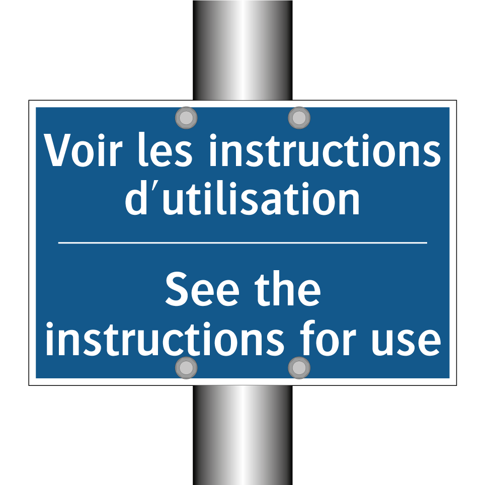 Voir les instructions d'utilisation /.../ - See the instructions for use