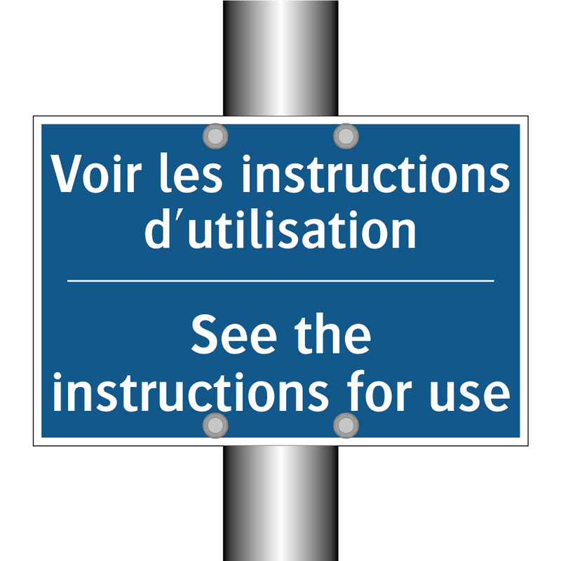 Voir les instructions d'utilisation /.../ - See the instructions for use