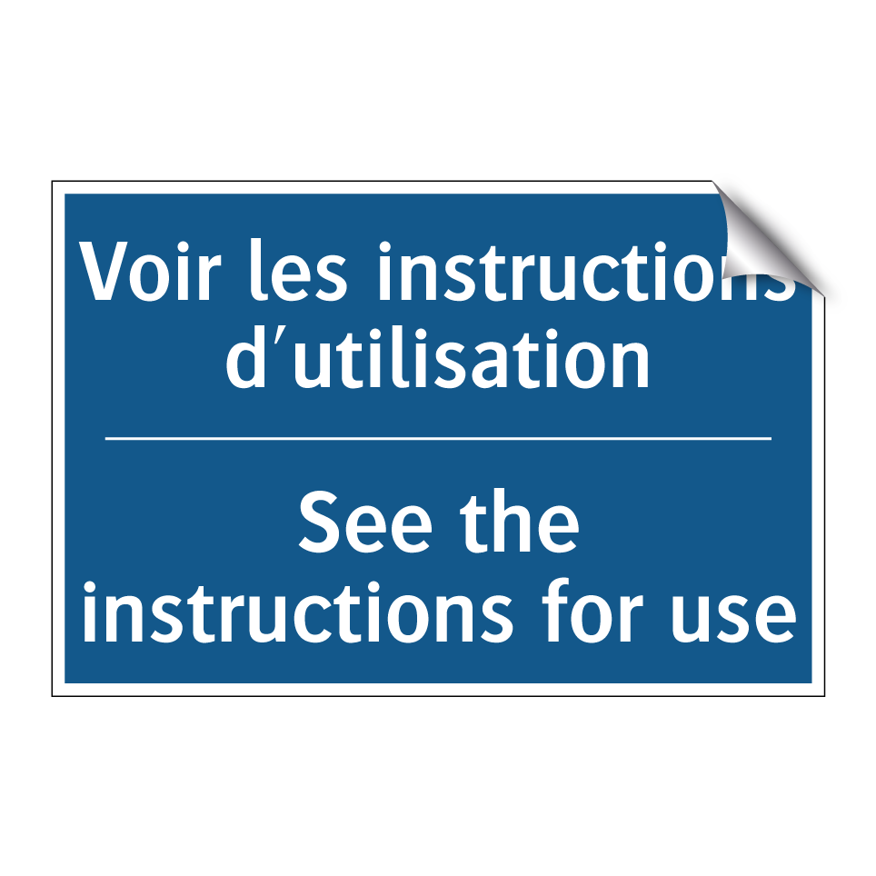 Voir les instructions d'utilisation /.../ - See the instructions for use