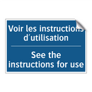 Voir les instructions d'utilisation /.../ - See the instructions for use