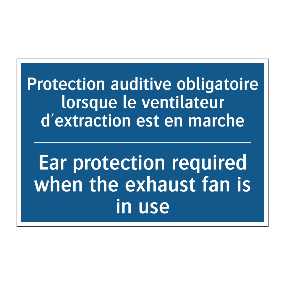Protection auditive obligatoire  /.../ - Ear protection required when the  /.../