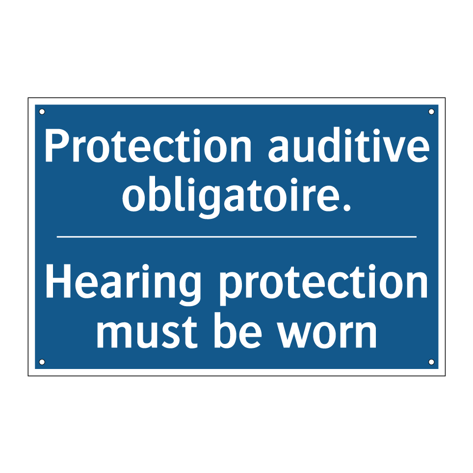 Protection auditive obligatoire. /.../ - Hearing protection must be worn /.../