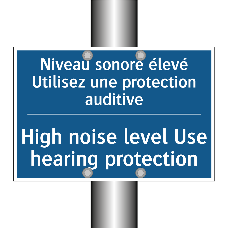 Niveau sonore élevé Utilisez une  /.../ - High noise level Use hearing protection /.../