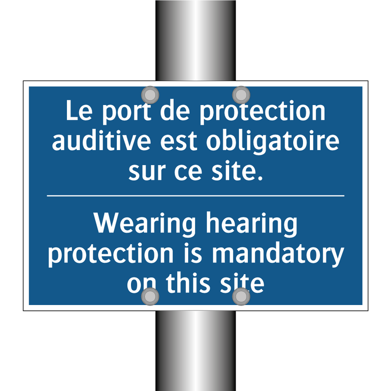 Le port de protection auditive  /.../ - Wearing hearing protection is  /.../