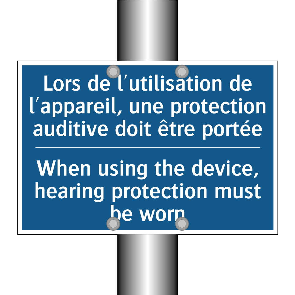Lors de l'utilisation de l'appareil,  /.../ - When using the device, hearing  /.../