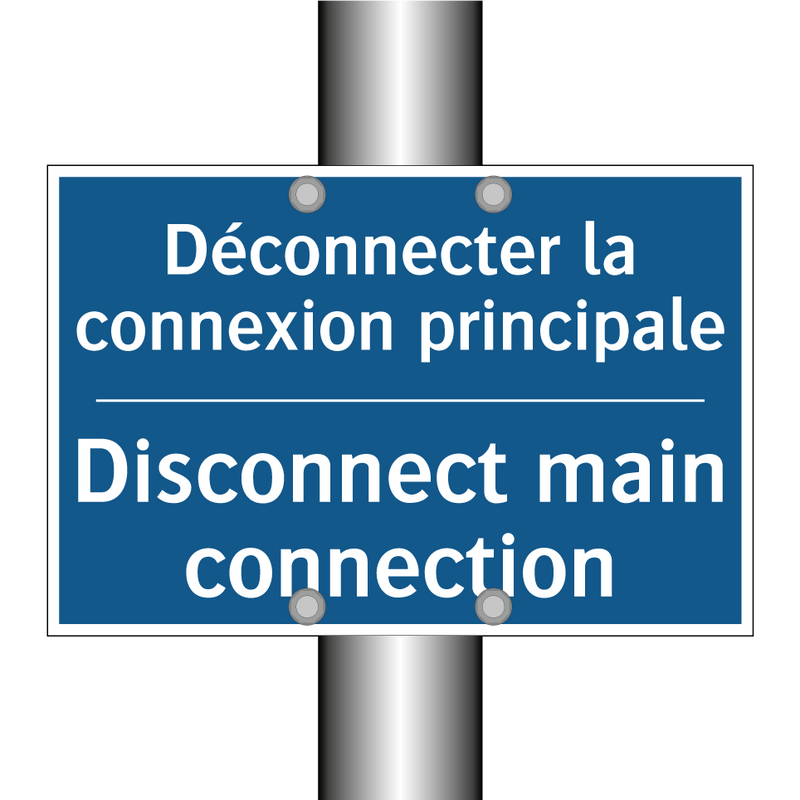 Déconnecter la connexion principale /.../ - Disconnect main connection