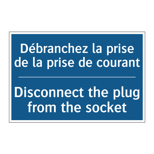 Débranchez la prise de la prise  /.../ - Disconnect the plug from the socket /.../