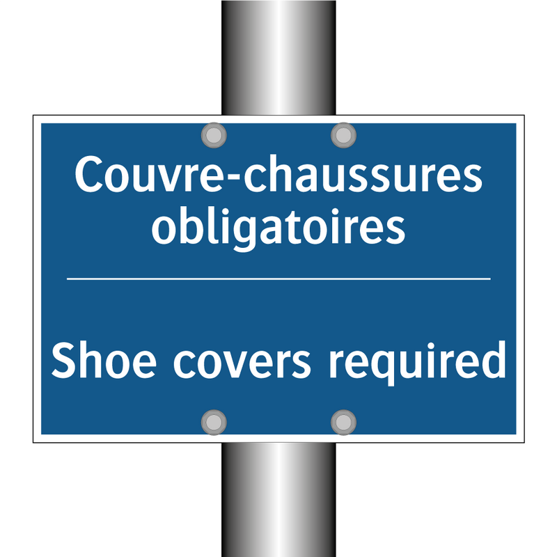 Couvre-chaussures obligatoires - Shoe covers required