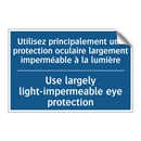 Utilisez principalement une protection  /.../ - Use largely light-impermeable  /.../