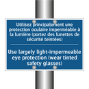 Utilisez principalement une protection  /.../ - Use largely light-impermeable  /.../