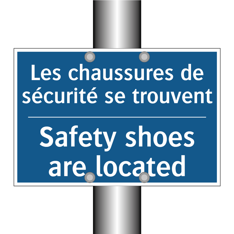 Les chaussures de sécurité se  /.../ - Safety shoes are located