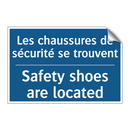 Les chaussures de sécurité se  /.../ - Safety shoes are located