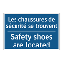Les chaussures de sécurité se  /.../ - Safety shoes are located