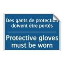 Des gants de protection doivent  /.../ - Protective gloves must be worn
