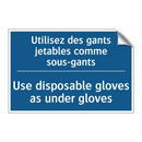 Utilisez des gants jetables comme  /.../ - Use disposable gloves as under  /.../