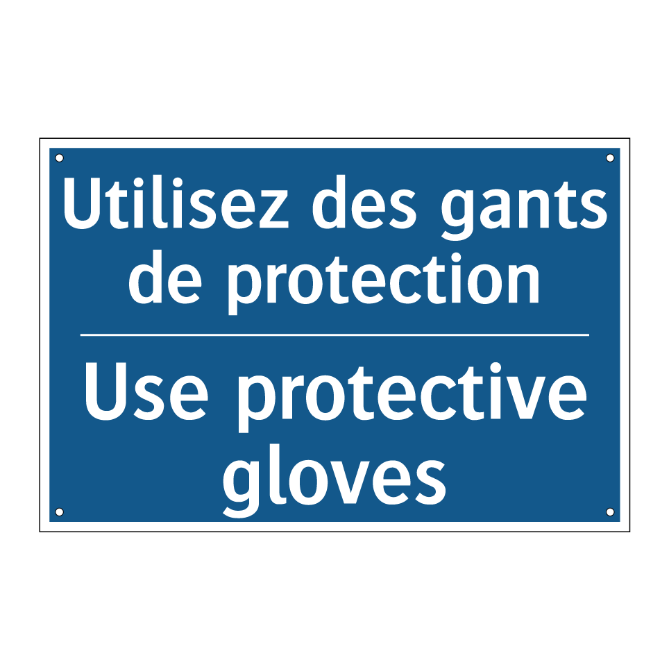 Utilisez des gants de protection /.../ - Use protective gloves