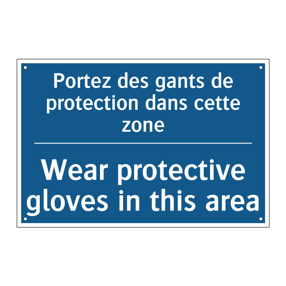 Portez des gants de protection  /.../ - Wear protective gloves in this  /.../