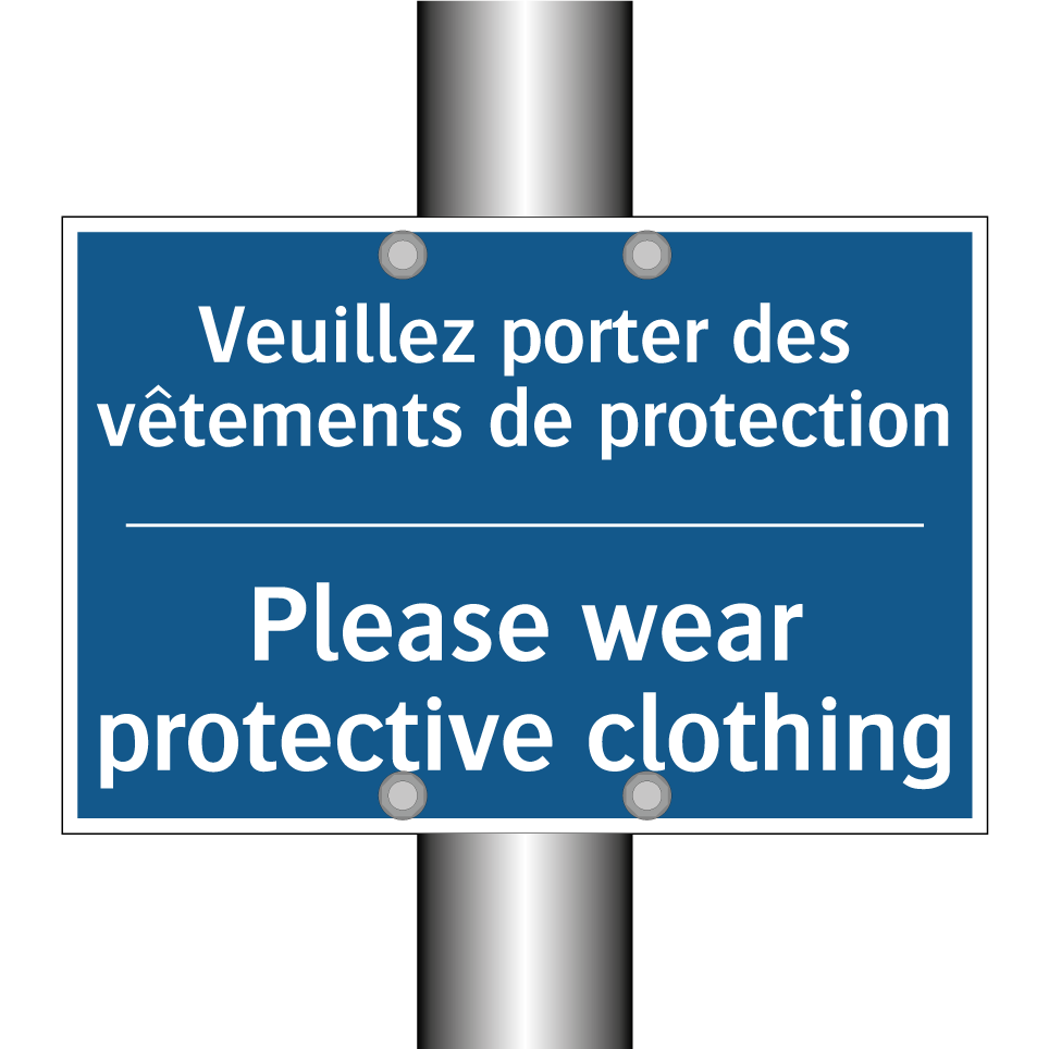 Veuillez porter des vêtements  /.../ - Please wear protective clothing /.../