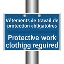 Vêtements de travail de protection  /.../ - Protective work clothing required /.../