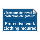 Vêtements de travail de protection  /.../ - Protective work clothing required /.../