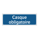 Casque obligatoire