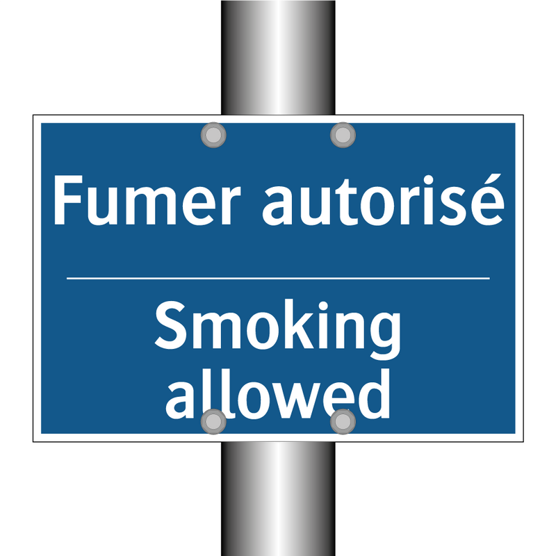 Fumer autorisé - Smoking allowed