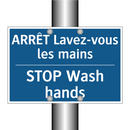 ARRÊT Lavez-vous les mains - STOP Wash hands