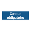 Casque obligatoire