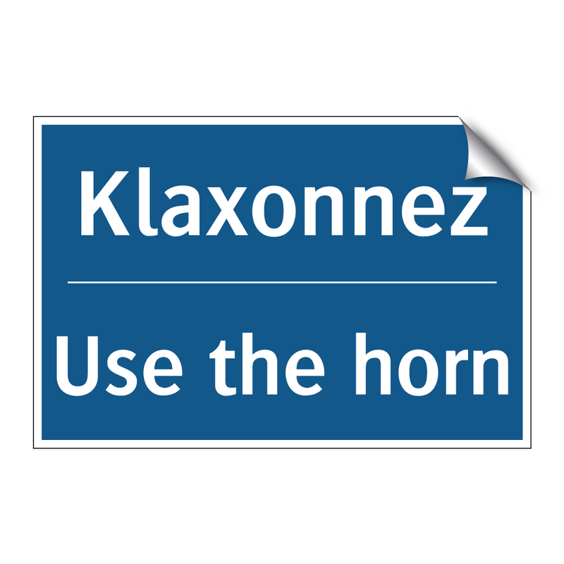 Klaxonnez - Use the horn