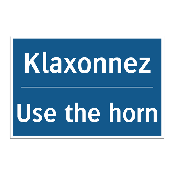 Klaxonnez - Use the horn
