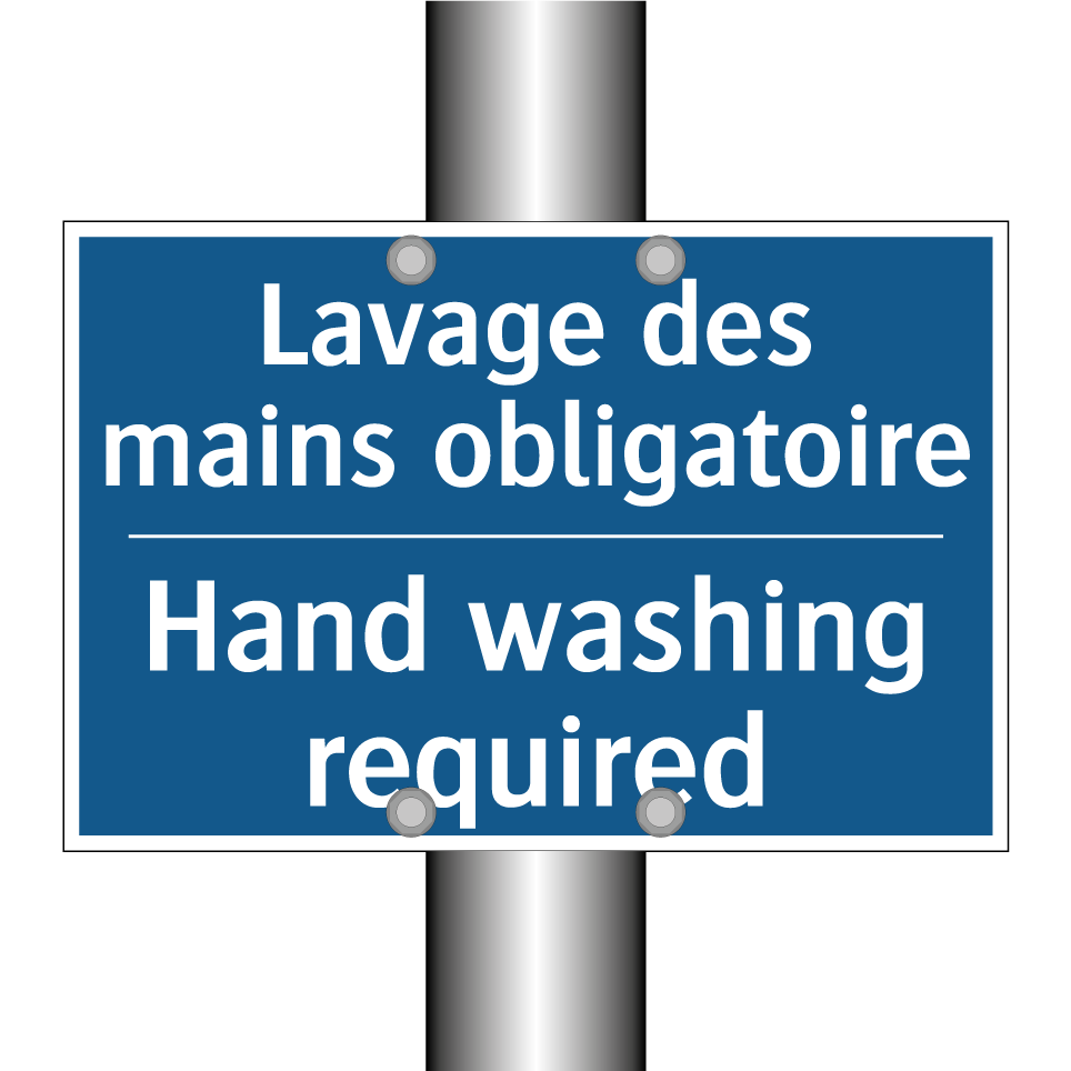 Lavage des mains obligatoire - Hand washing required