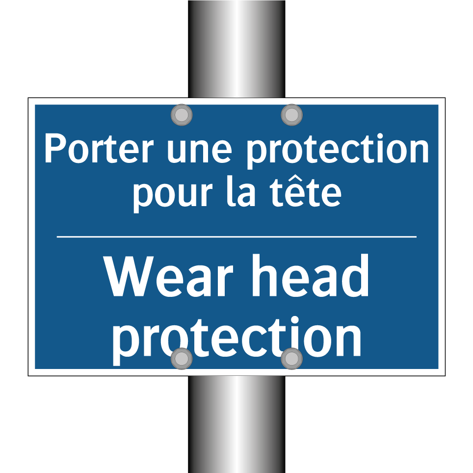 Porter une protection pour la  /.../ - Wear head protection