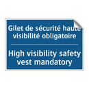 Gilet de sécurité haute visibilité  /.../ - High visibility safety vest mandatory /.../