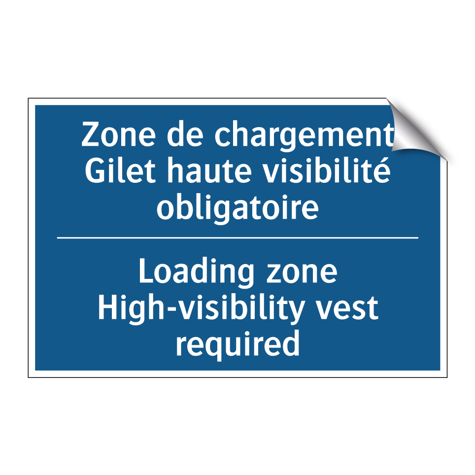 Zone de chargement Gilet haute  /.../ - Loading zone High-visibility vest  /.../