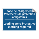 Zone de chargement Vêtements de  /.../ - Loading zone Protective clothing  /.../