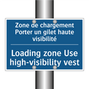 Zone de chargement Porter un gilet  /.../ - Loading zone Use high-visibility  /.../