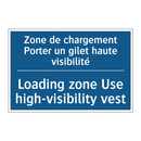 Zone de chargement Porter un gilet  /.../ - Loading zone Use high-visibility  /.../