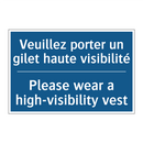 Veuillez porter un gilet haute  /.../ - Please wear a high-visibility  /.../