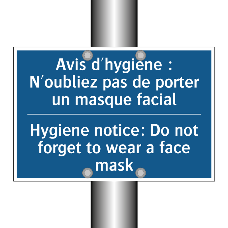 Avis d'hygiène : N'oubliez pas  /.../ - Hygiene notice: Do not forget  /.../