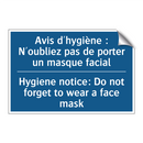 Avis d'hygiène : N'oubliez pas  /.../ - Hygiene notice: Do not forget  /.../