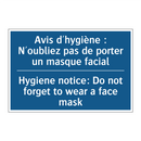 Avis d'hygiène : N'oubliez pas  /.../ - Hygiene notice: Do not forget  /.../