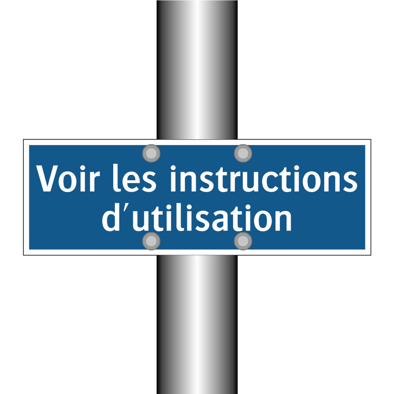 Voir les instructions d'utilisation
