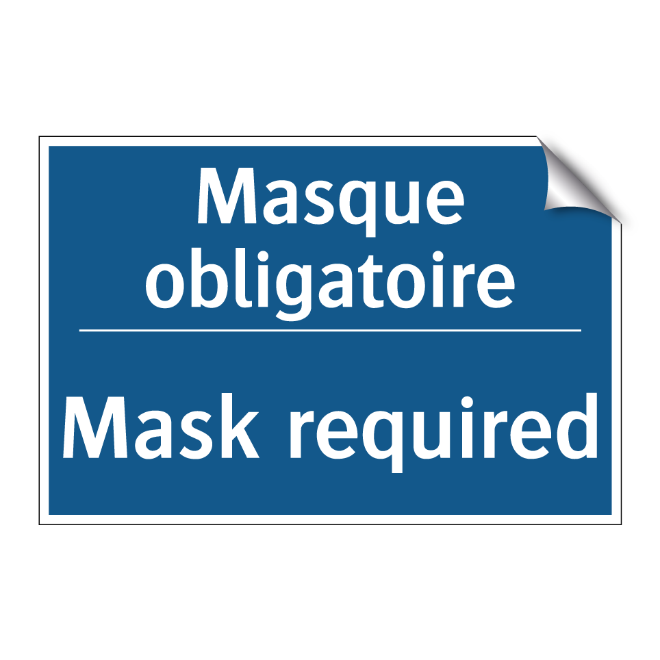 Masque obligatoire - Mask required