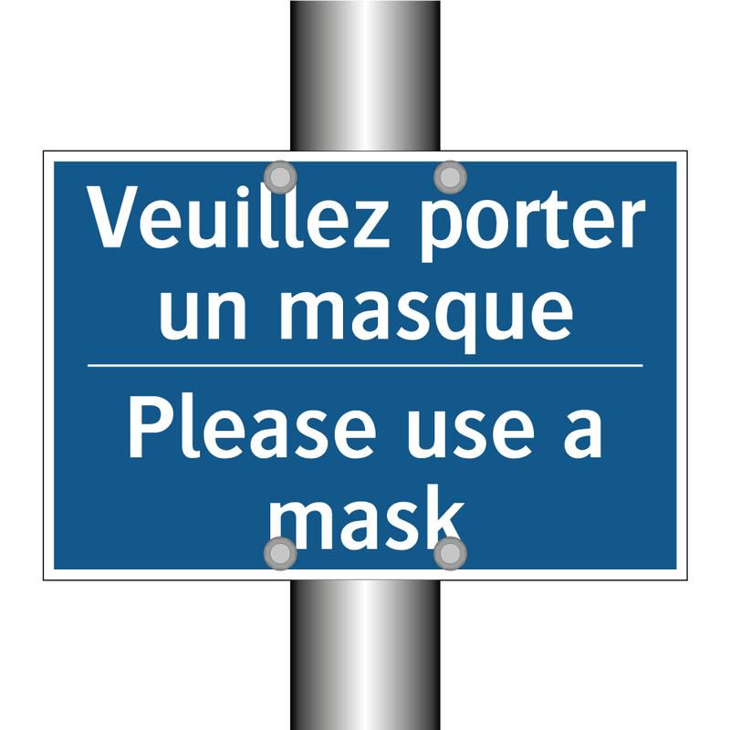 Veuillez porter un masque - Please use a mask