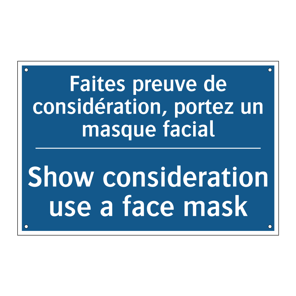 Faites preuve de considération,  /.../ - Show consideration use a face  /.../