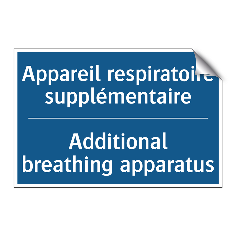 Appareil respiratoire supplémentaire /.../ - Additional breathing apparatus