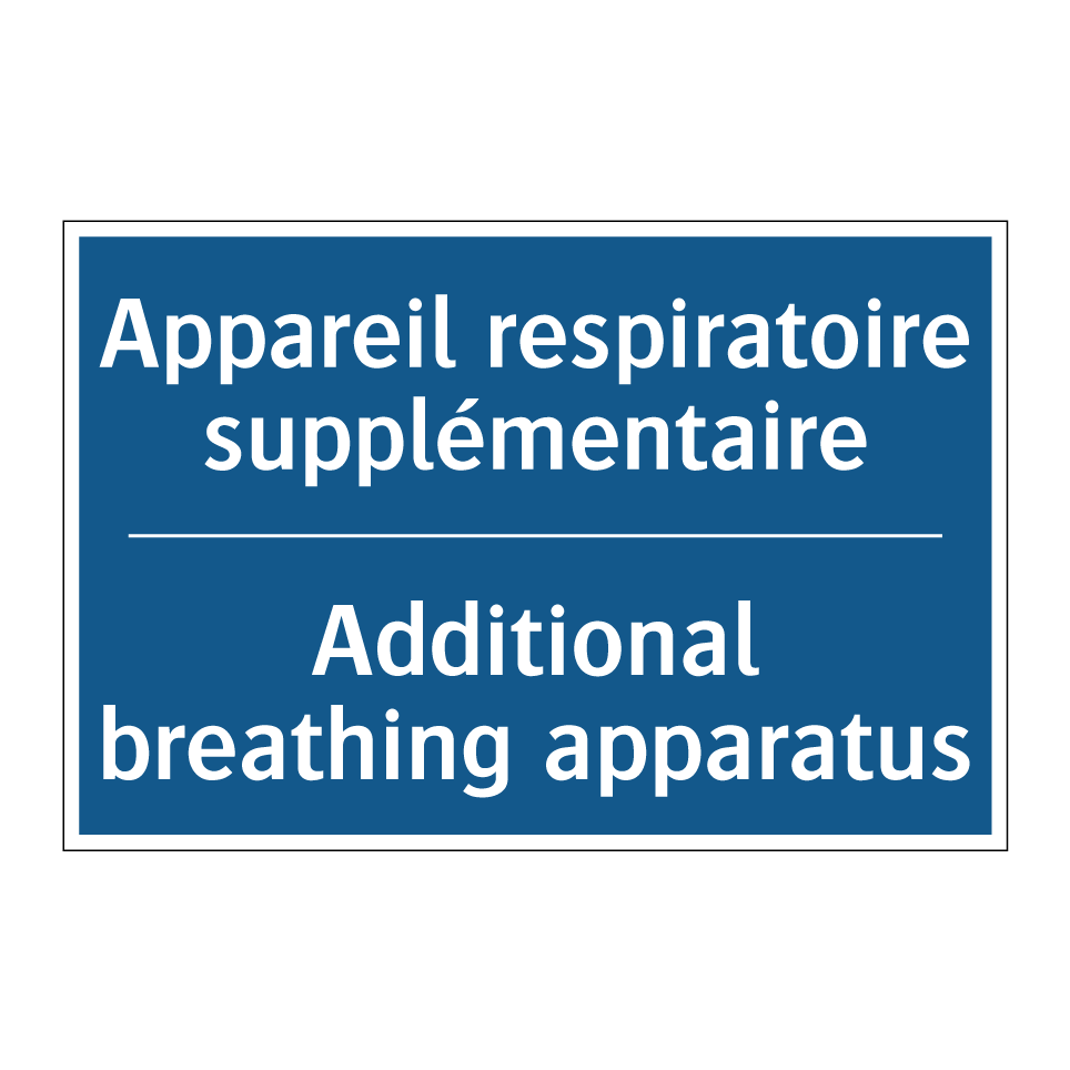 Appareil respiratoire supplémentaire /.../ - Additional breathing apparatus